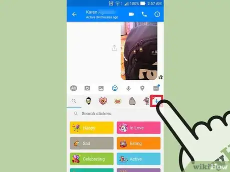 Imagen titulada Use Stickers on Facebook Messenger Step 7