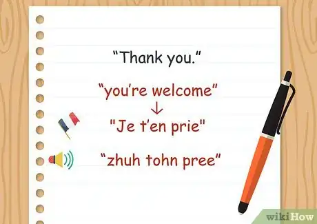 Imagen titulada Say “You’re Welcome” in French Step 01