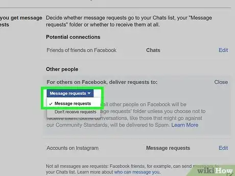 Imagen titulada Control Who Can Send You Messages on Facebook Step 22