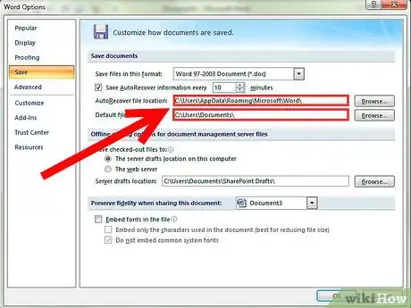 Imagen titulada Set up Autosave on Microsoft Word 2007 Step 8