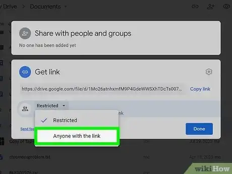 Imagen titulada Create Shareable Download Links for Google Drive Files Step 6