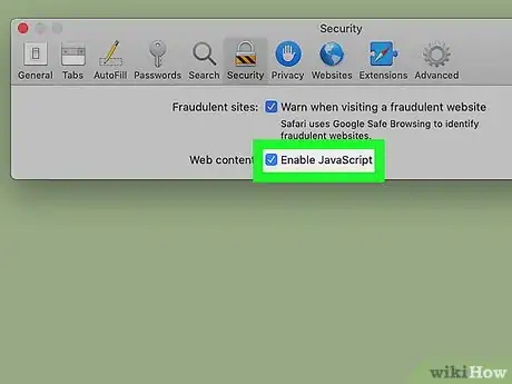 Imagen titulada Enable JavaScript on a Mac Step 5