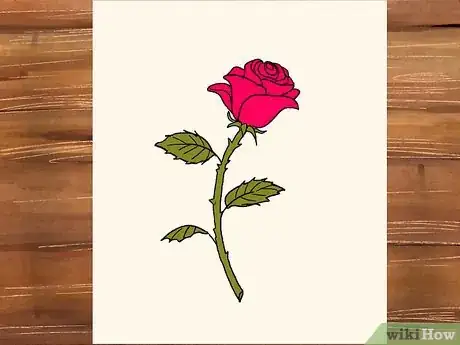 Imagen titulada Draw a Rose Step 29