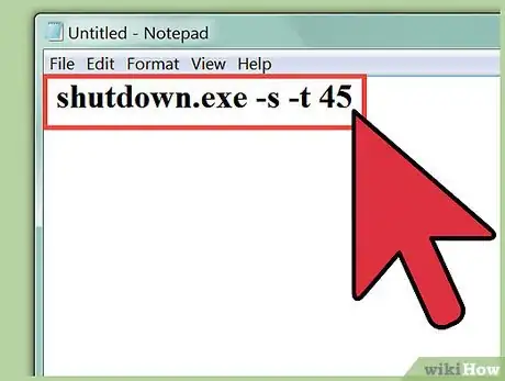 Imagen titulada Shut Down a Computer Using Notepad Step 3