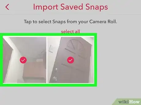 Imagen titulada Back Up Camera Roll in Snapchat Step 12