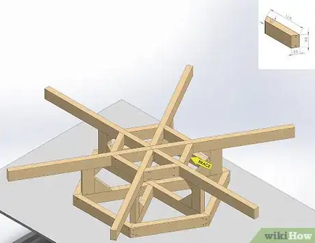 Imagen titulada Build a Hexagon Picnic Table Step 17