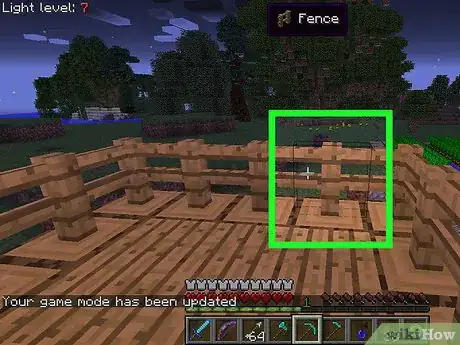 Imagen titulada Craft a Fence in Minecraft Step 13