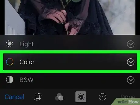 Imagen titulada Adjust the Color Cast of a Photo Using the iPhone Photos App Step 5