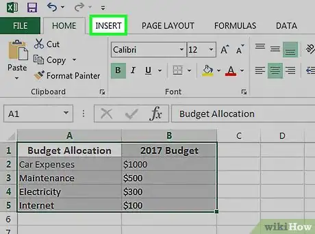 Imagen titulada Make a Pie Chart in Excel Step 7