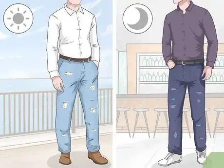 Imagen titulada Wear a Dress Shirt with Jeans Step 1