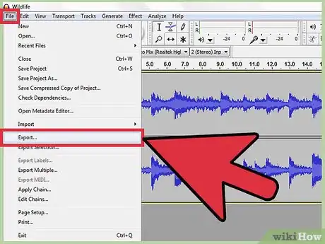 Imagen titulada Extract the Audio From an MPEG Video File With Audacity Step 9