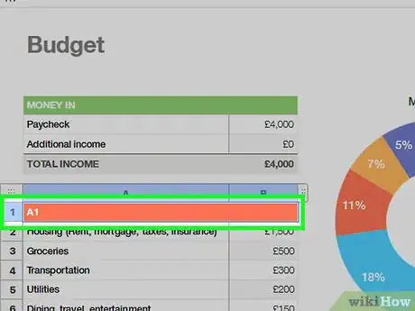 Imagen titulada Make a Spreadsheet Step 20