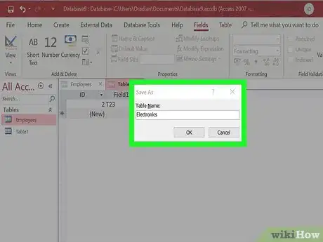 Imagen titulada Make a Database Using MS Access Step 18