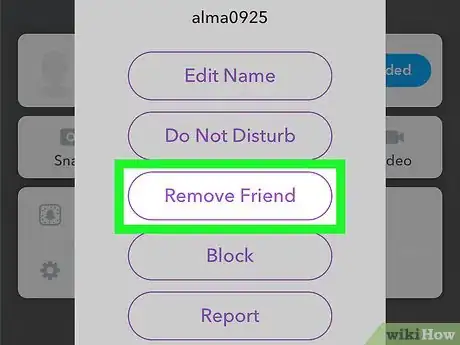 Imagen titulada Delete Friends on Snapchat Step 7