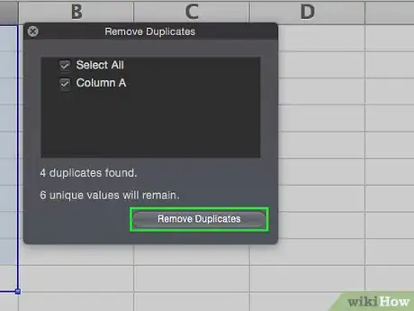 Imagen titulada Remove Duplicates in Excel Step 6
