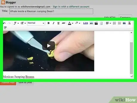 Imagen titulada Embed a YouTube Video in a Blogger Blog Step 4