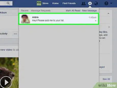Imagen titulada Accept Message Requests on Facebook Step 10