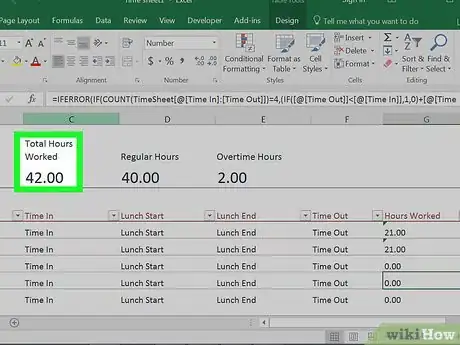 Imagen titulada Calculate Time on Excel Spreadsheet Step 9