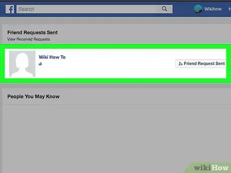 Imagen titulada Track Friend Requests You've Sent on Facebook Step 10