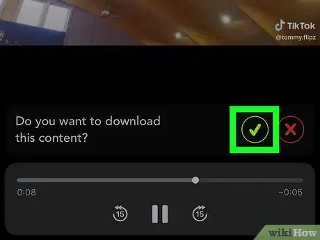 Imagen titulada Save a TikTok Video in Your Gallery on iPhone or iPad Step 17