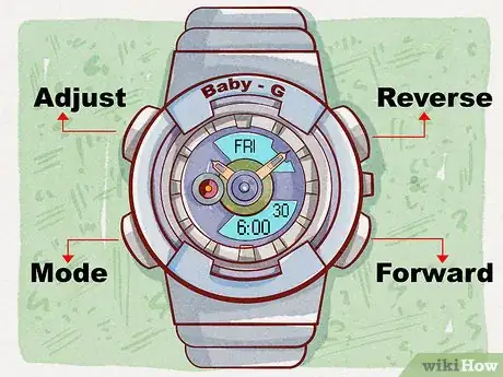 Imagen titulada Set the Time on a Baby G Watch Step 1