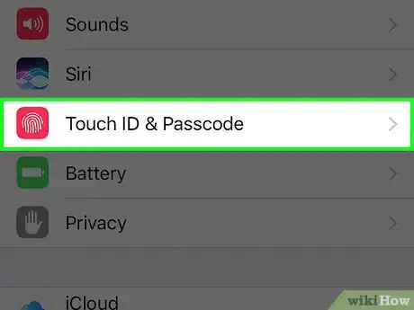 Imagen titulada Turn Off Your iPhone Passcode Step 2