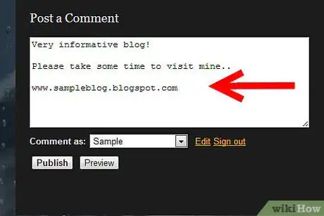 Imagen titulada Post a Comment on a Blog With an Embedded Link Step 4