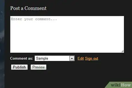 Imagen titulada Post a Comment on a Blog With an Embedded Link Step 2