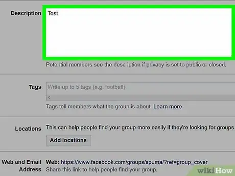 Imagen titulada Edit a Group Description on Facebook on a PC or Mac Step 12