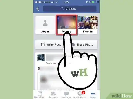 Imagen titulada Change A Facebook Profile Picture on an iPhone Step 4