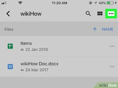 Imagen titulada Download a Google Drive Folder on iPhone or iPad Step 3