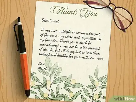 Imagen titulada Write a Thank You Letter for Retirement Gifts Step 1