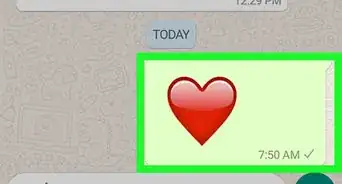 enviar un corazón animado en WhatsApp en Android
