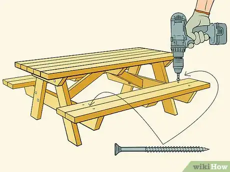 Imagen titulada Build a Picnic Table Step 16