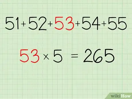 Imagen titulada Add 5 Consecutive Numbers Quickly Step 2