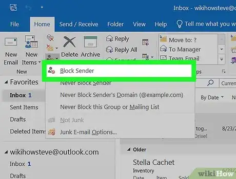 Imagen titulada Stop Junk Mail in Outlook on PC or Mac Step 16