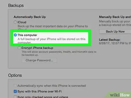 Imagen titulada Back Up an iPhone to iTunes Step 6