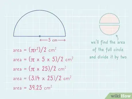 Imagen titulada Find the Area of a Semicircle Step 2