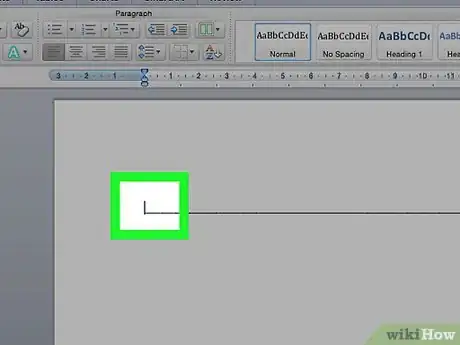 Imagen titulada Get Rid of a Horizontal Line in Microsoft Word Step 1