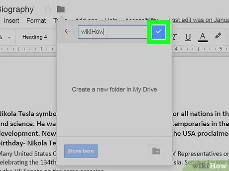 Imagen titulada Create Folders in Google Docs Step 7