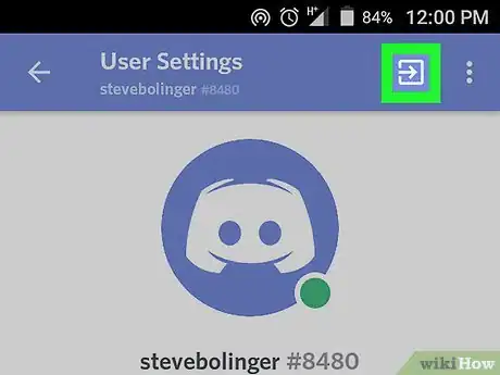 Imagen titulada Log Out of Discord on Android Step 4