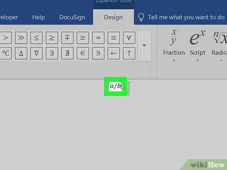 Imagen titulada Insert Equations in Microsoft Word Step 11