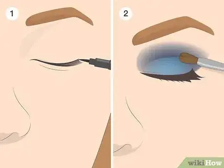 Imagen titulada Do Eyeliner on Hooded Eyelids Step 2