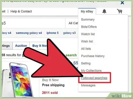 Imagen titulada Save Searches on eBay Step 10