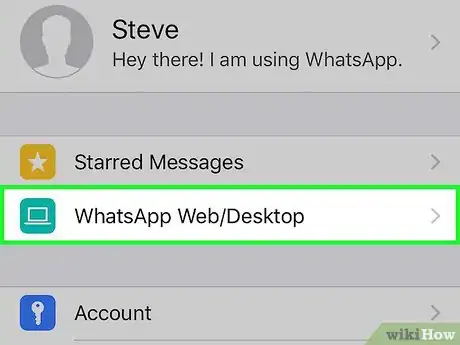 Imagen titulada Access Someone Else's WhatsApp Account Step 3