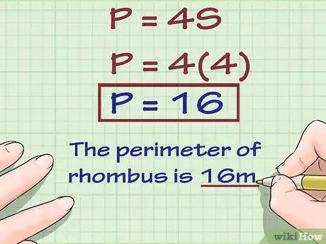 Imagen titulada Find the Perimeter of a Rhombus Step 3