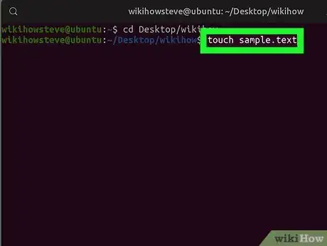 Imagen titulada Create a File in Unix Step 3
