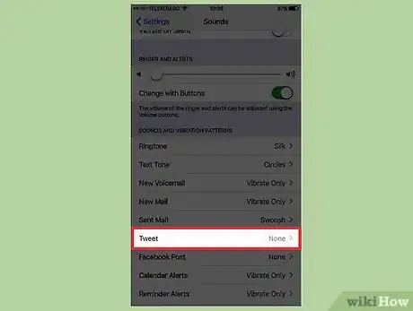 Imagen titulada Change the Twitter Alert Sound on an iPhone Step 4