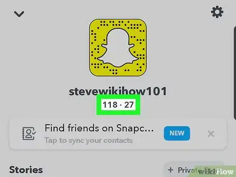 Imagen titulada See How Many Snaps You've Sent and Received on Snapchat Step 4