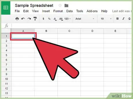 Imagen titulada Use Google Spreadsheets Step 5